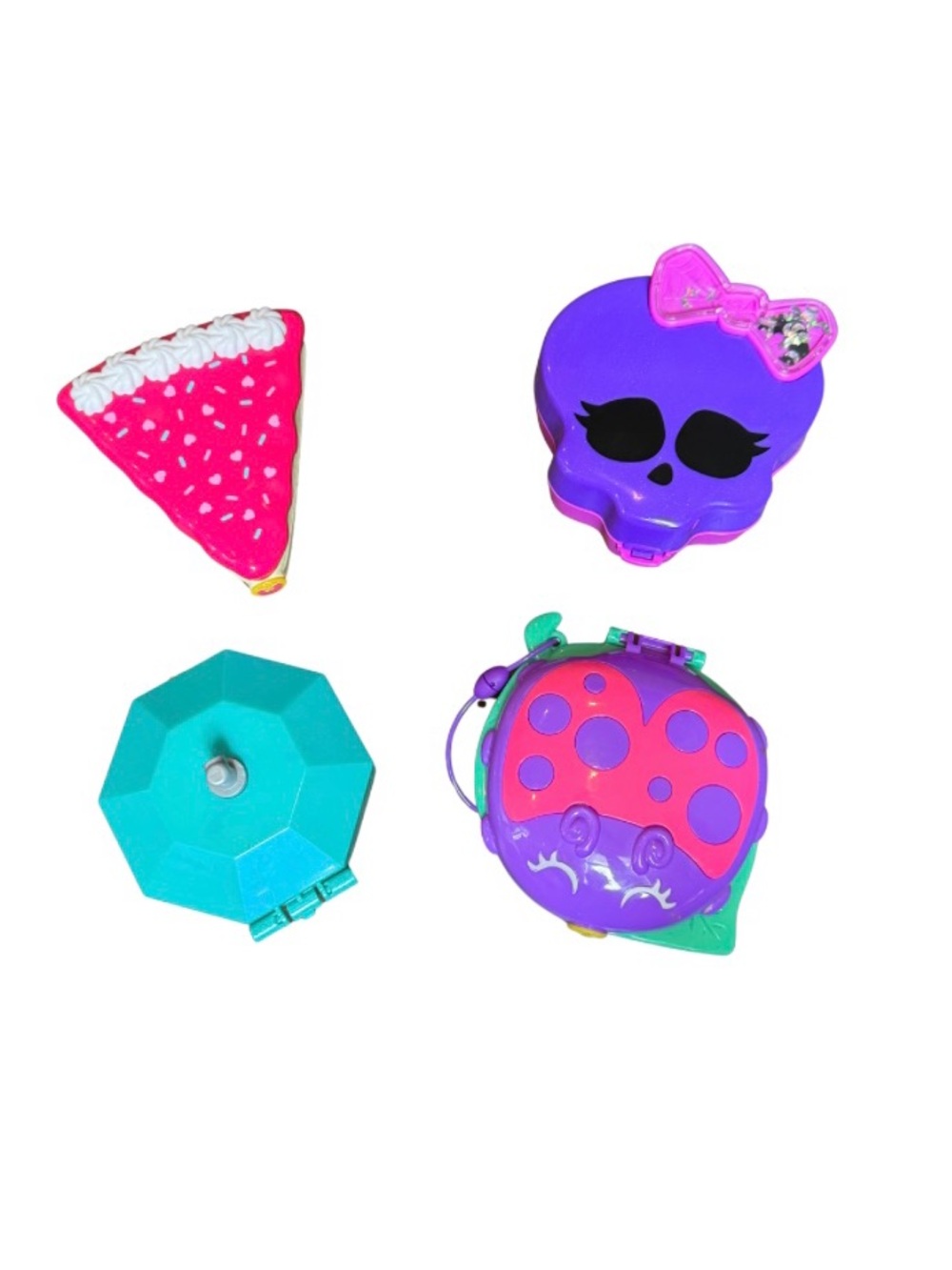 Polly Pocket Compacts Lot of 4